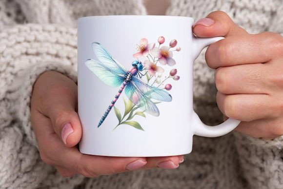 Download Dragonfly with Flowers Clipart Bundle - Premium Resources