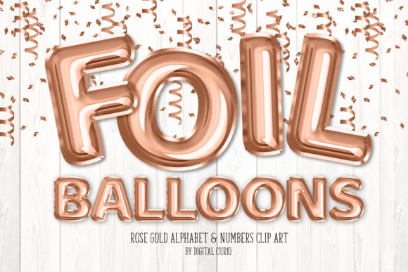 Download Rose Gold Foil Balloon Alphabet - Rose gold Collection